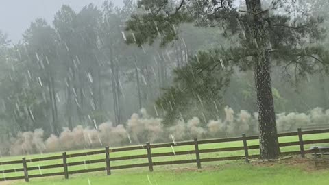 Lightning Strikes Electric Fence