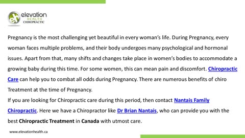 How Can Chiropractic Treatment Be Beneficial During Pregnancy?