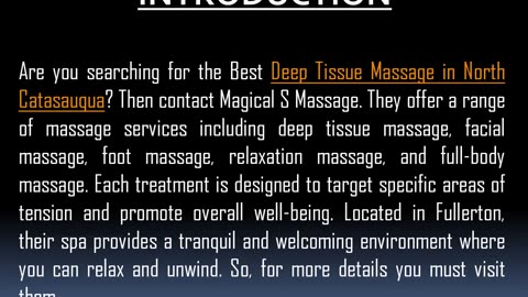 Best Deep Tissue Massage in North Catasauqua