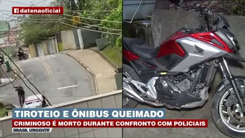 Tiroteio intenso e bandido morto