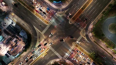 beautiful street at night