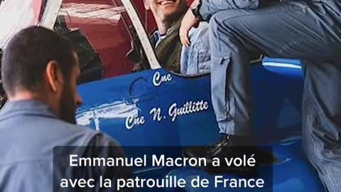 Emmanuel Macron flew with the France patrol before July 14