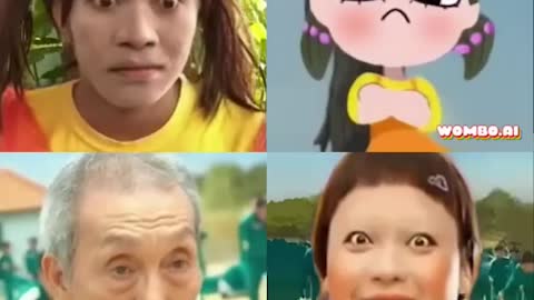 Famous People, Animation, hulk,moai,Squid game doll singing Mommy Mama 2 #Shorts