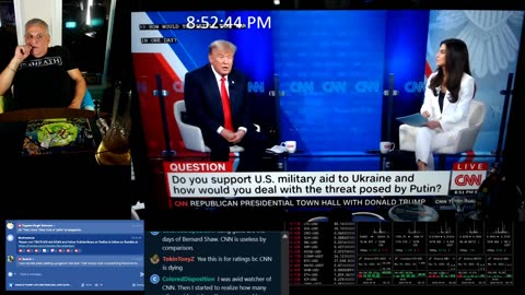 D0NALD T4UMP LIVE CNN T0WN H4LL WITH NAYS COMMENTARY!