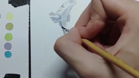 [Watercolor] White Iris in Summer Flower Story System Lesson 3