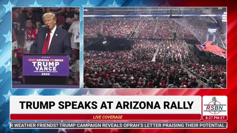 President Trump's Full Speech at Rally in Glendale, AZ - 8/23/24