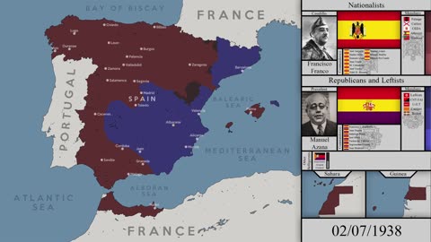 the spanish "civil war"(international terrorism vs spain)/"guera civil"española linea d tiempo