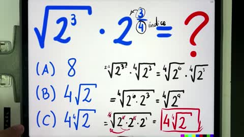 🤯 Quase NINGUÉM sabe resolver essa RAIZ QUADRADA multiplicada por potência de EXPOENTE FRACIONÁRIO!