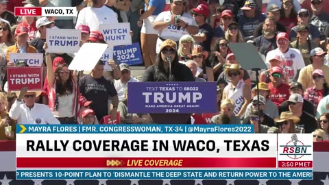 FULL SPEECH: Mayra Flores' Speech at President Trump Rally in WACO, TX- 3/25/23