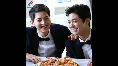 Park Bogum & Song Joong Ki Couple Up As 'Domino's Pizza' New Models