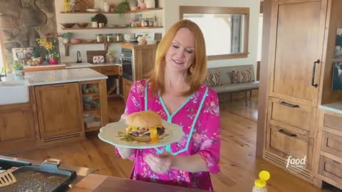 Ree Drummond's Cheesesteak Burger The Pioneer Woman