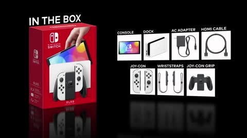 Nintendo Switch – OLED Model w/ White Joy-Con