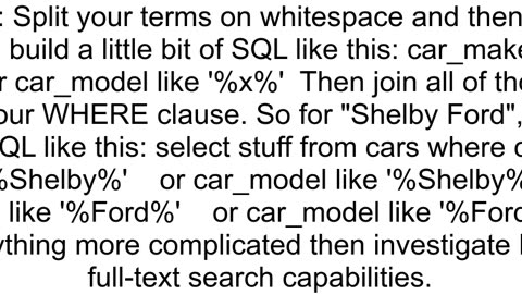 LIKE wildcard with multiple fields and spaces in MYSQL