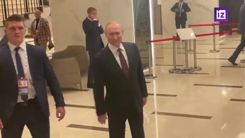 2022-09-16 Before leaving Samarkand Vladimir Putin thanked all the staff