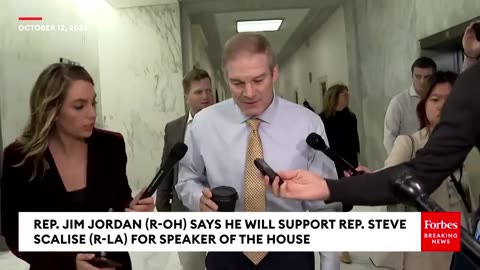 BREAKING- Jordan Says He'll Nominate Scalise, But Doesn't Rule Out His Own Speaker Bid When Pressed