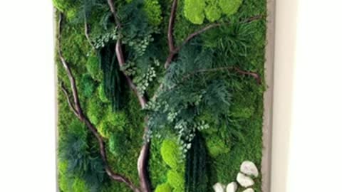 Beautiful moss wall art decoration ideas