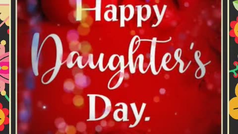 Happy daughters day status video