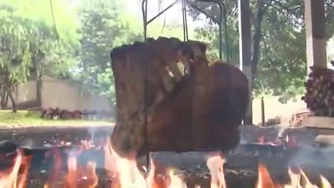 Como se faz Costela a fogo de chao passo a passo / Costillas en llamas paso a paso