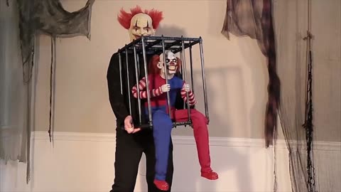 Animated Caged Clown Walk Around