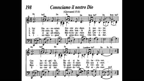 Conosciamo il nostro Dio (canzone 198 da Cantate lodi a Geova)