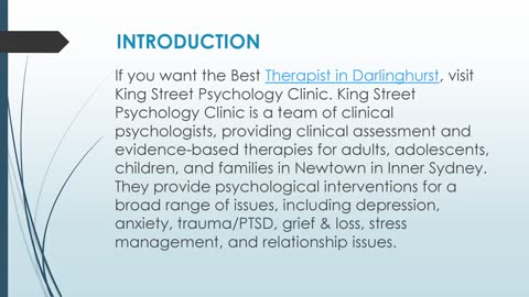 Best Therapist in Darlinghurst