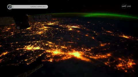 Stunning Aurora Borealis from Space in Ultra High Definition 4K