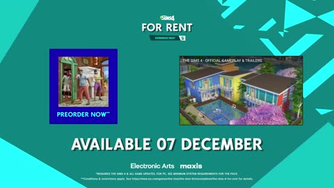 The Sims 4_ For Rent - Official Expansion Pack Reveal Trailer