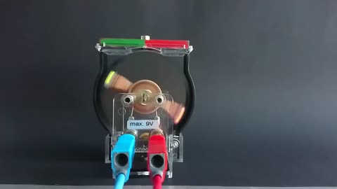 Electricity Experiment - Watch Which Does It Turn - Slow Motion To Help See