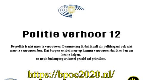 Bpoc Politie verhoor 12