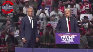 WATCH: Robert F Kennedy Jr. Joins Donald Trump on stage tonight during his rally in Arizona.