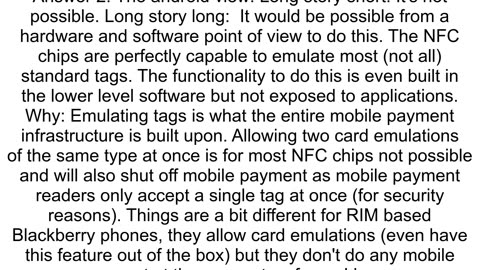 Android application to mimic a physical RFID card