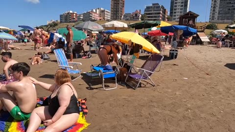 🇦🇷Argentina MAR DEL PLATA Beach Walk Tour.