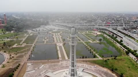 We reached lahore minar e pakistan the azmat ka nishan