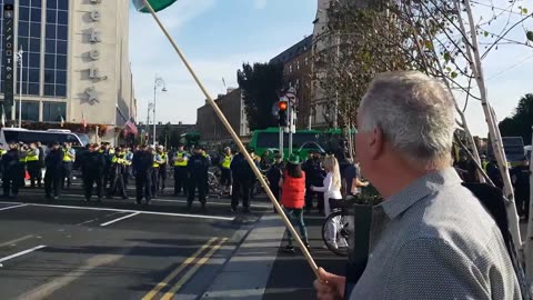 Dublin anti-Mass Migration Protest (Sarsfields Virtual Pub) 19-09-24