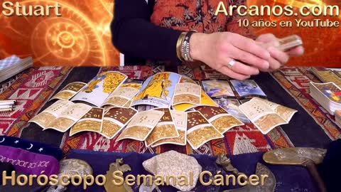 CANCER ENERO 2018_02-7 al 13 Ene 2018-Amor Solteros Parejas Dinero Trabajo-ARCANOS.COM