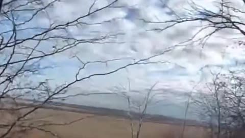 A Georgian mercenary fires a Javelin at a Russian tank. Didn't hit it.