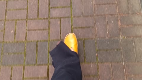 Yellow shoes