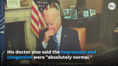 Joe Biden appears to have coughing spell while battling COVID