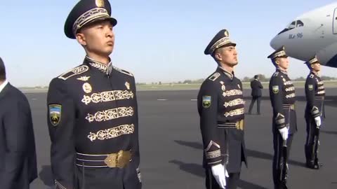 Putin has arrived for the Shanghai Cooperation Organization summit.