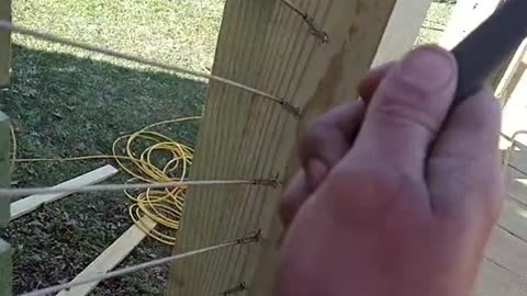 Playing A Famous Tune on Deck Railing Cables