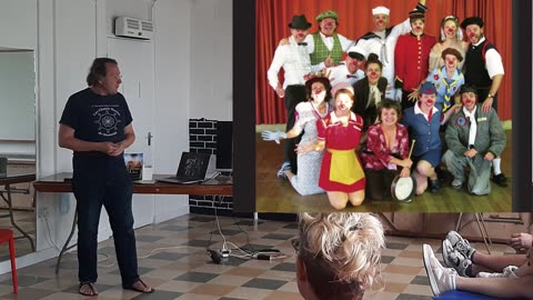 Guy Giard The Courage to Love presentation at the Galway Community Circus in Ireland 2023