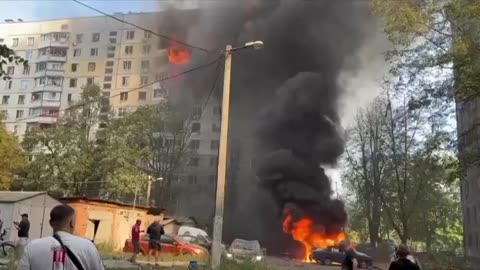 Kharkov flew into a residential 12-story building. 2