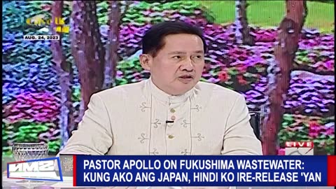 Pastor Apollo on Fukushima wastewater: Kung ako ang Japan, hindi ko ire-release 'yan