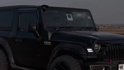 Thar Modified 💯🫶🏻 #black #car #india #modified #thar #shortvideo #shorts #short #sidhumoosewala