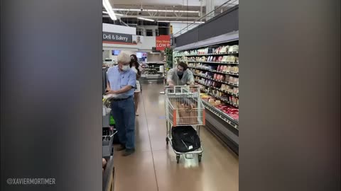 He FLOATS through the Store...Employees Freak Out