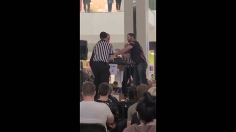 Arm Wrestling Semi Finals Mayham in the mall