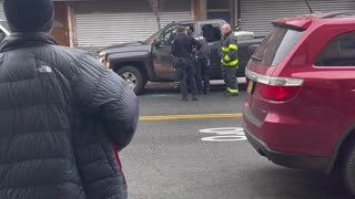 Ambulance Rammed in Action Packed Traffic Stop