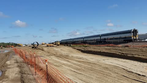 Amtrak San Joaquin along HSR right-of-way