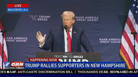 Donald Trump speaks in NH 10/9/2023: Trump Trade Act