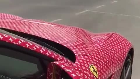 Salman Khan was so happy to see this new Ferrari in Dubai,UAE